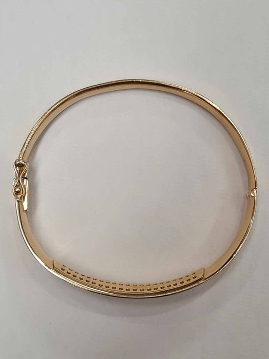 Bratara din aur galben 18k, cu diamante naturale, BRAU114