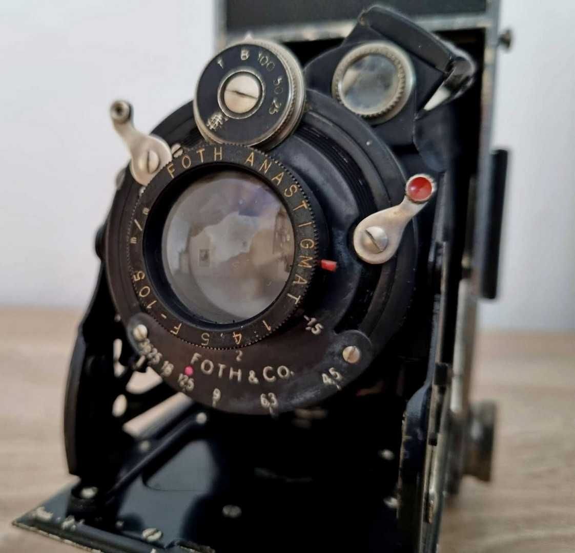 FOTH aparat foto pliabil vintage din anii 1930 (Agfa, Canon, Nikon)