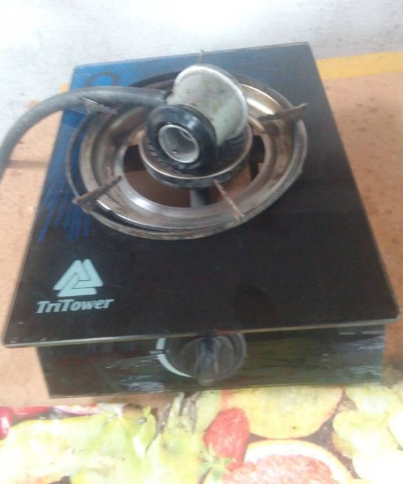 Однокомфортная газ плита со шлангом и редуктором