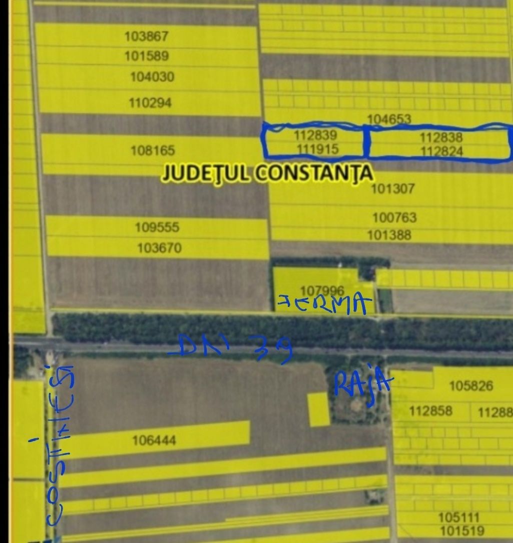 Teren extravilan si intravilan Costinesti