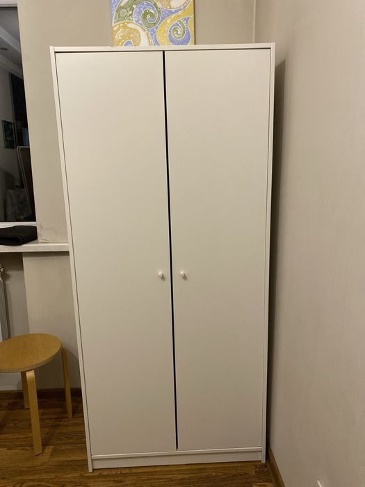 Шкаф компактный IKEA KLEPPSTAD, белый, 2 двери