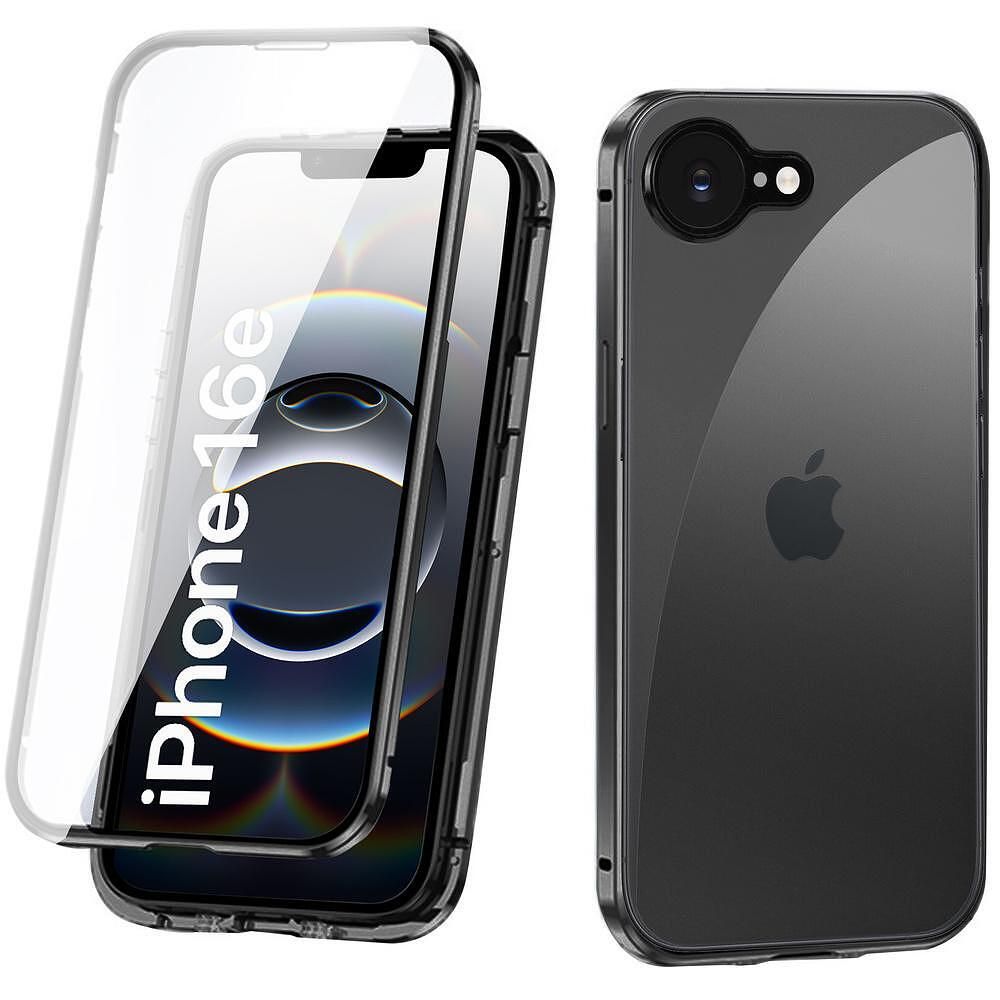 Двоен магнитен кейс за apple iphone 16e със защита на камерата