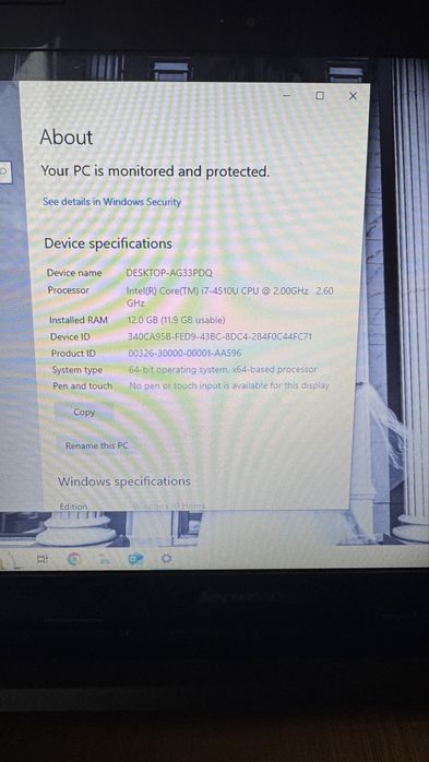 Vand laptop lenovo i7 stare excelenta