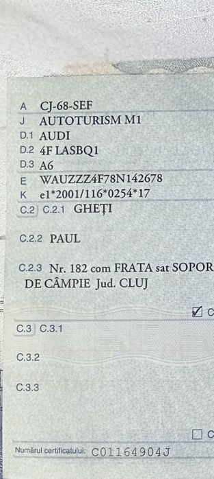 Vând  urgent  A6c6 3.0 proprietar 2008