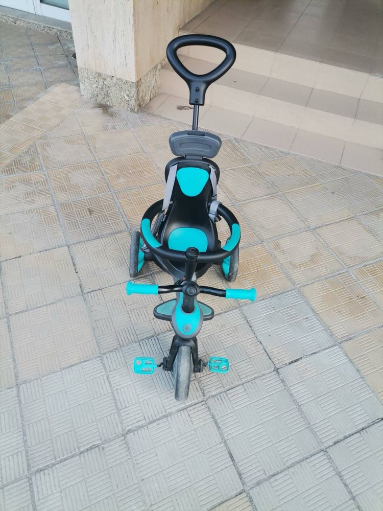Детска триколка 4 в 1 Globber Trike Explorer синьо-зелена