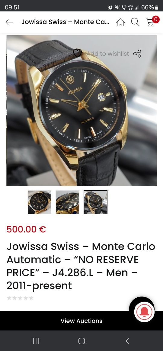 Ceas Jowissa Swiss Monte Carlo