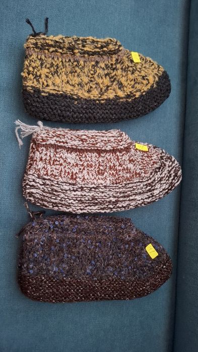 Ръчно плетени дамски терлици