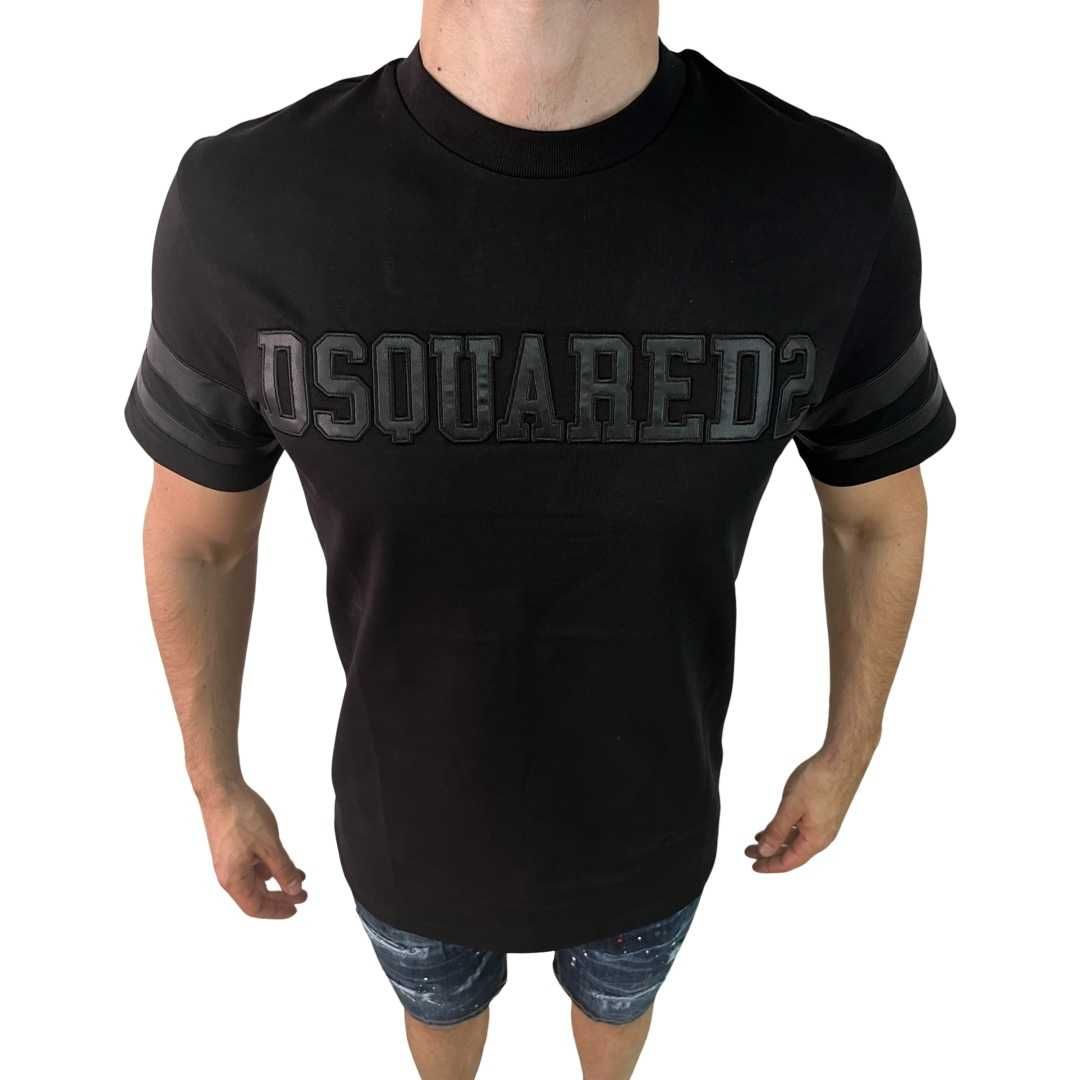 Мъжка oversize тениска Dsquared Black Edition !!!