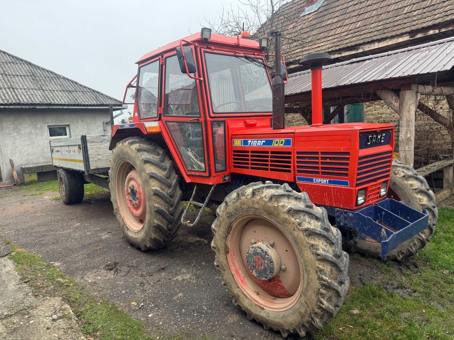 Vând tractor cu remorcă basculabila