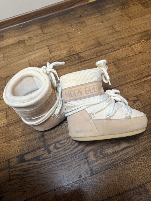 Moon Boot Icon Low Nylon cream