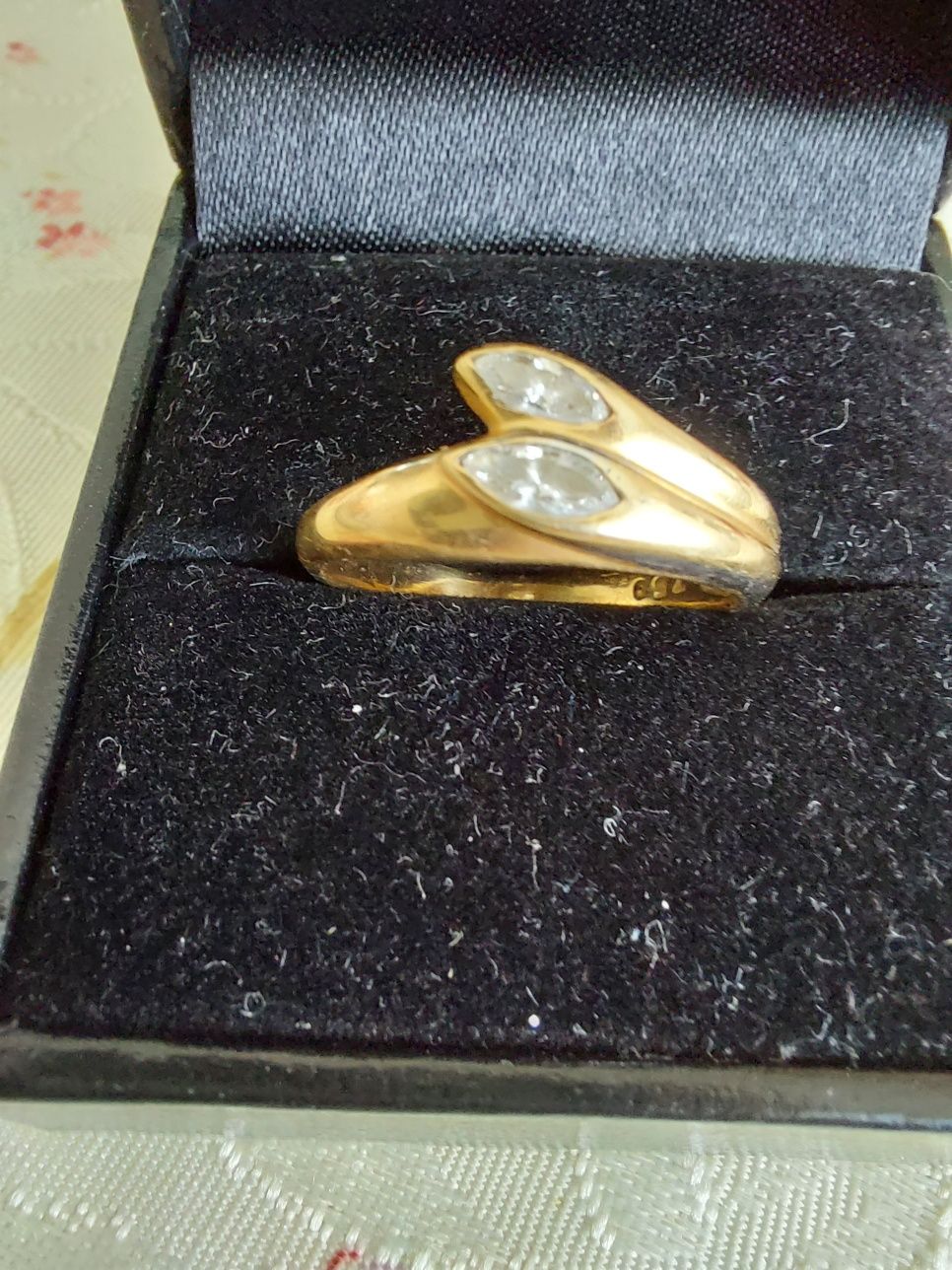 Inel aur 18k galben cu diamante