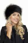 Caciula blana cu aspect natural neagra, Muzky
