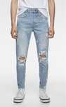 ZARA мъжки дънки скъсани skinny