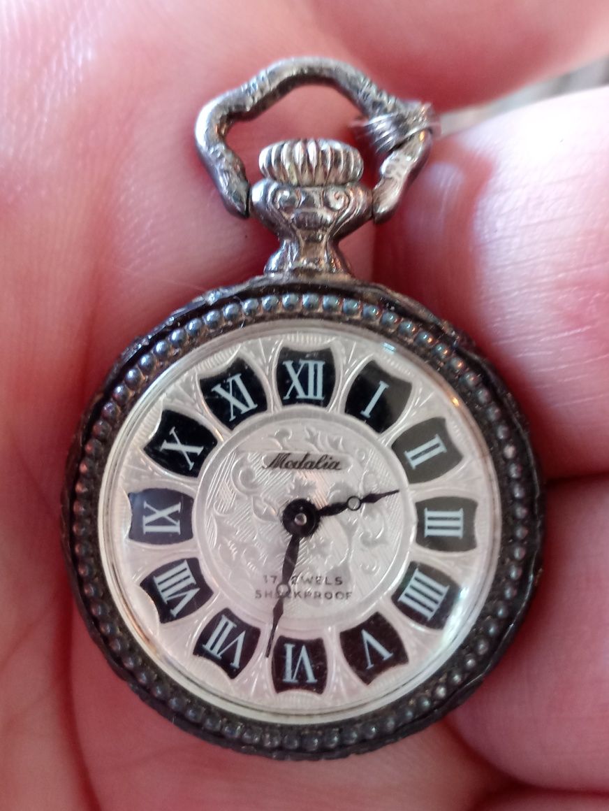 Ceas cca 2cm de buzunar accesoriu pocket watch 17 rubine