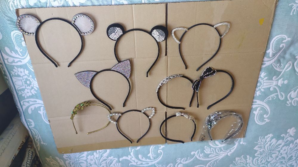 Ободки со стразами для девочек