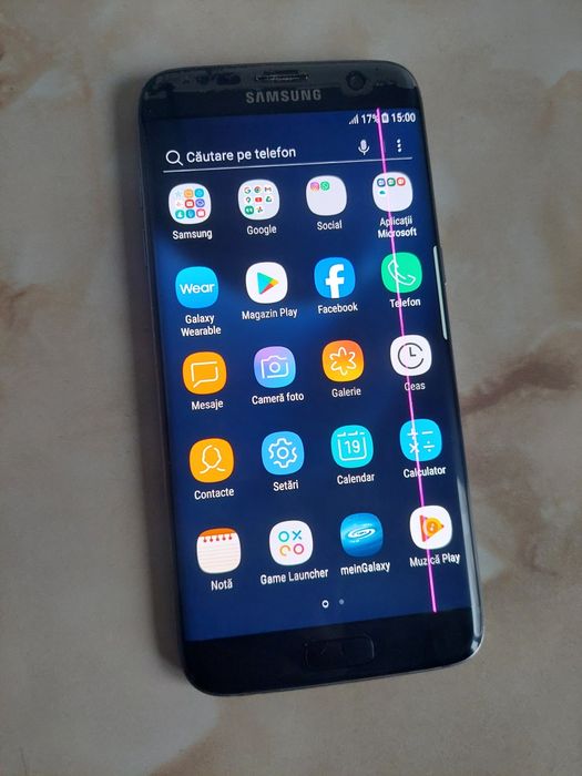 Vând Samsung Galaxy S7 Edge perfect funcțional, cu o dungă /poze reale