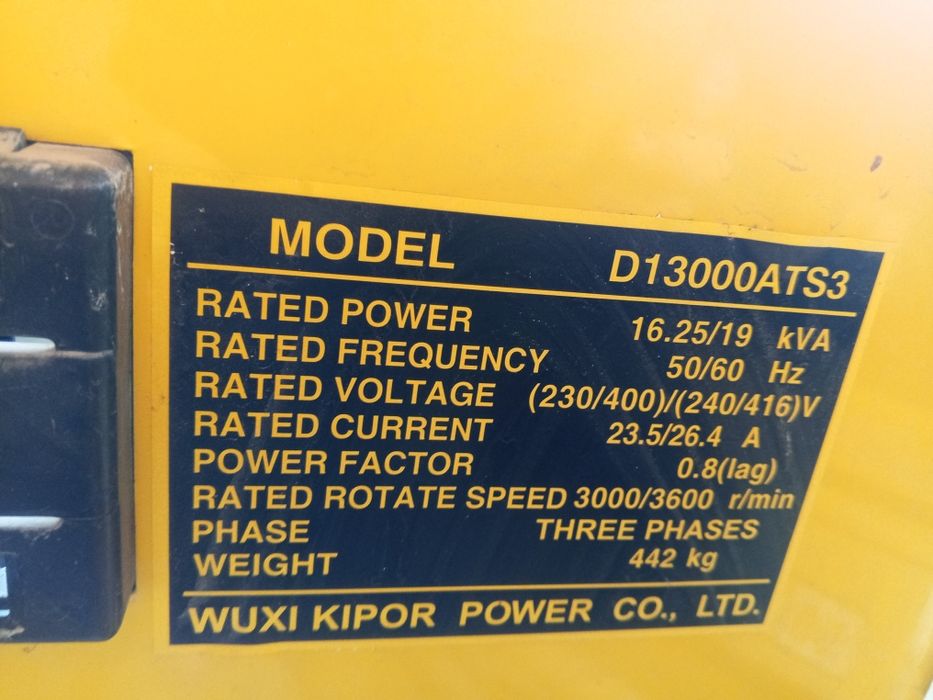 Гениратор  сотилади дизиллик