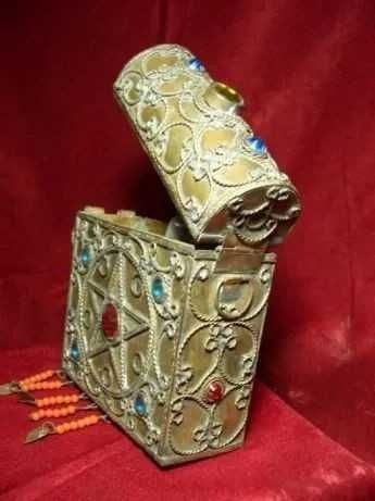 Etnic tribal! Poseta, geanta, caseta sec 19, alama pl Ag, colectie