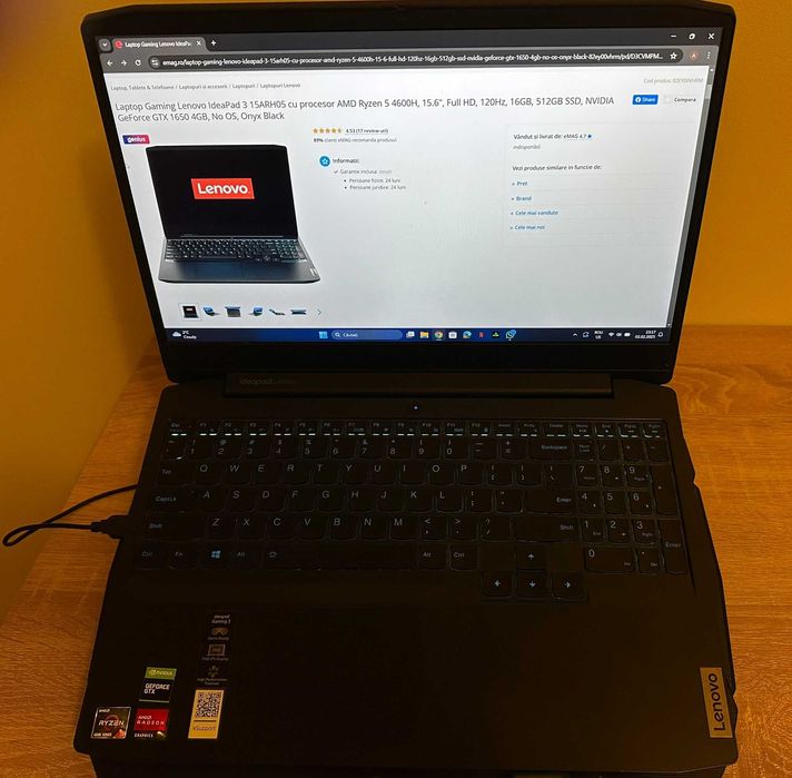 Laptop Gaming Lenovo IdeaPad 3 15ARH05