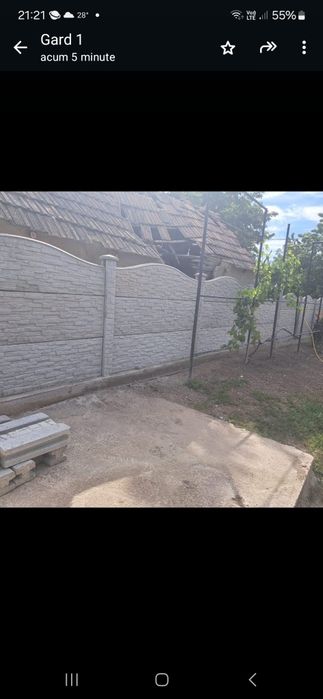 Gard placi beton aditivat 52.5