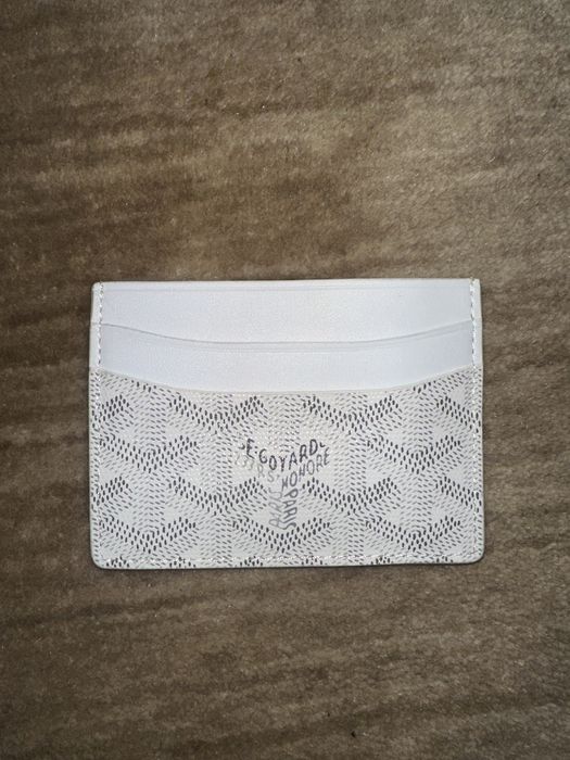 Goyard Saint Sulpice Card Holder Goyardine White