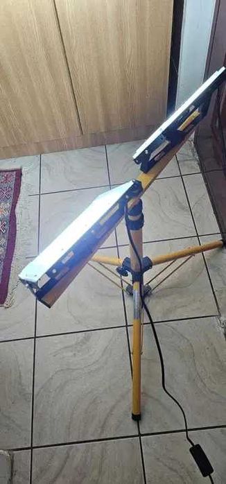 trepied cu 2 proiectoare 2x100w lampa de lucru