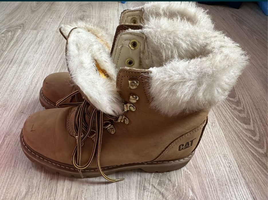 Дамски боти естествена кожа Levis и боти CAT