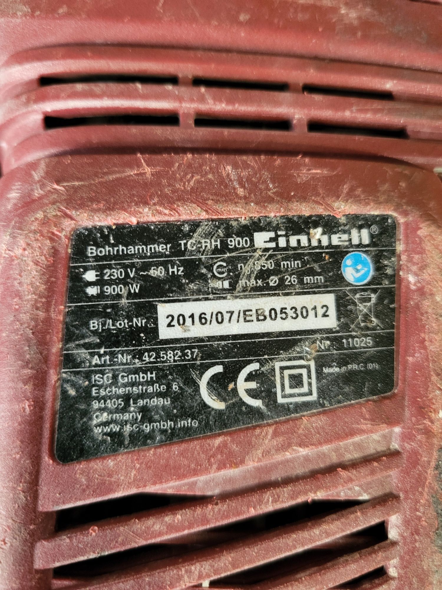 Rotopercutor Einhell tc-rh 900 rotor defect