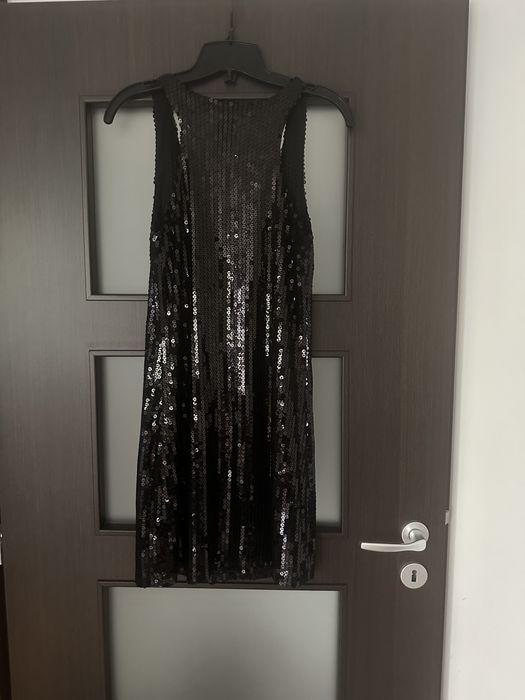 Rochie neagra cu paiete S-M