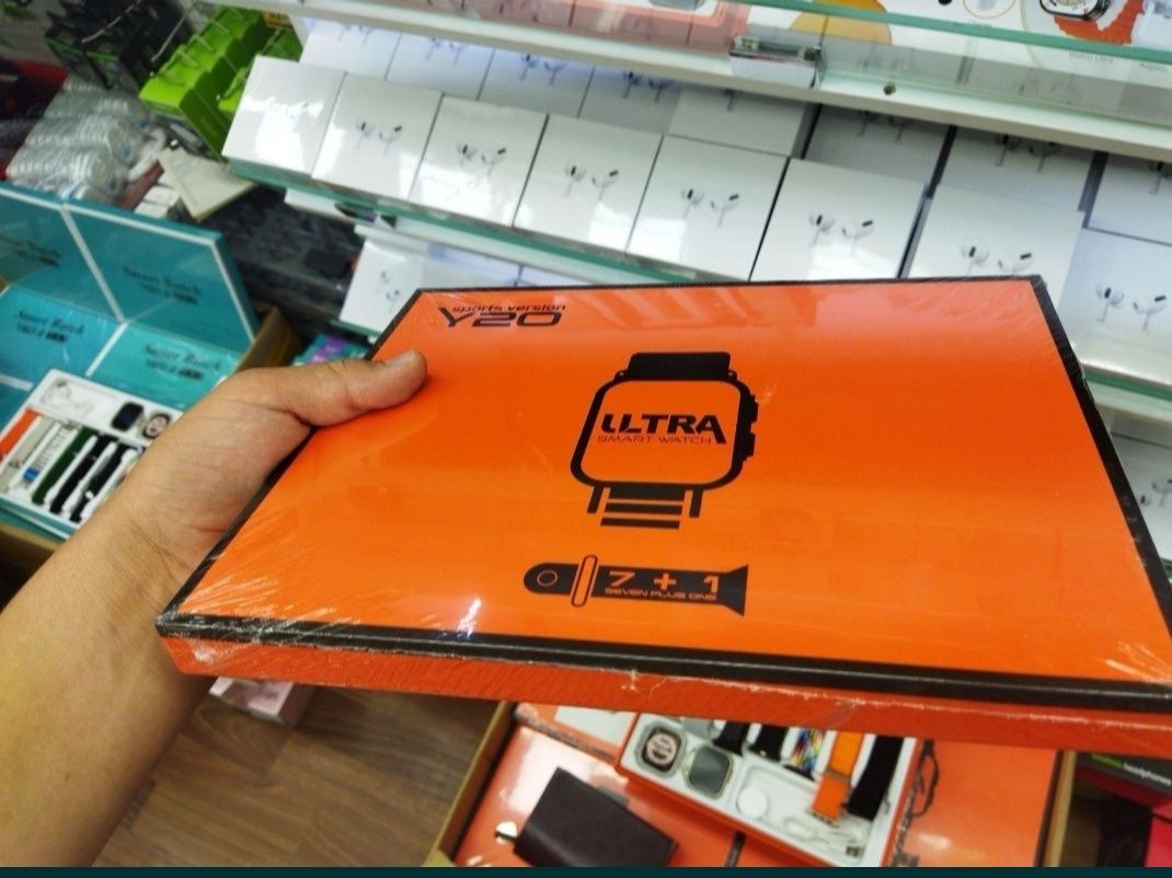 Smart watch Y99 Ultra, 8 ta remishokli, sovg'a