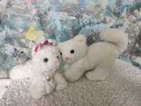 Lot 2 pisicuțe de pluș albe