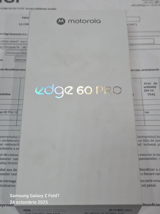 Motorola Edge 60 Pro -512 GB / 12 GB RAM / SIGILAT / Garantie