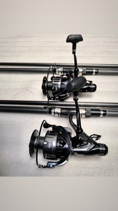 SET 2 Lansete EASTSHARK 3 SEGMENTE 3.90M 3.75LBS + 2 Mulinete 60 FR