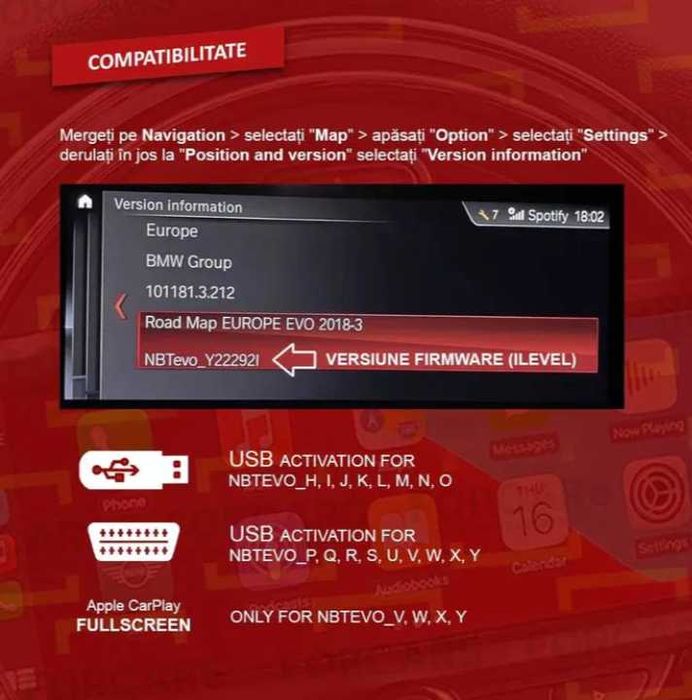 MINI Apple CarPlay Activation, Android Mirroring și Hărți Europa 2025