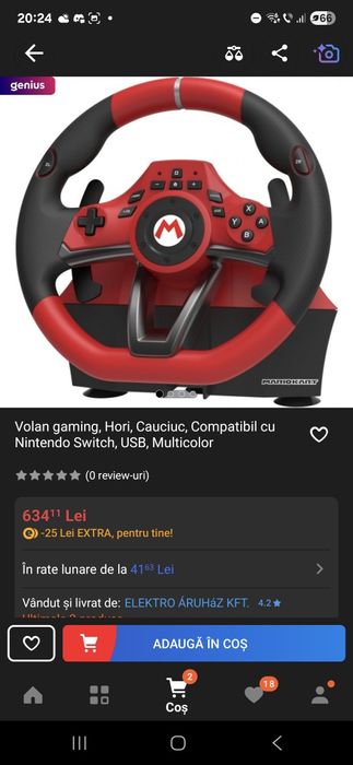 Volan gaming nintendo switch