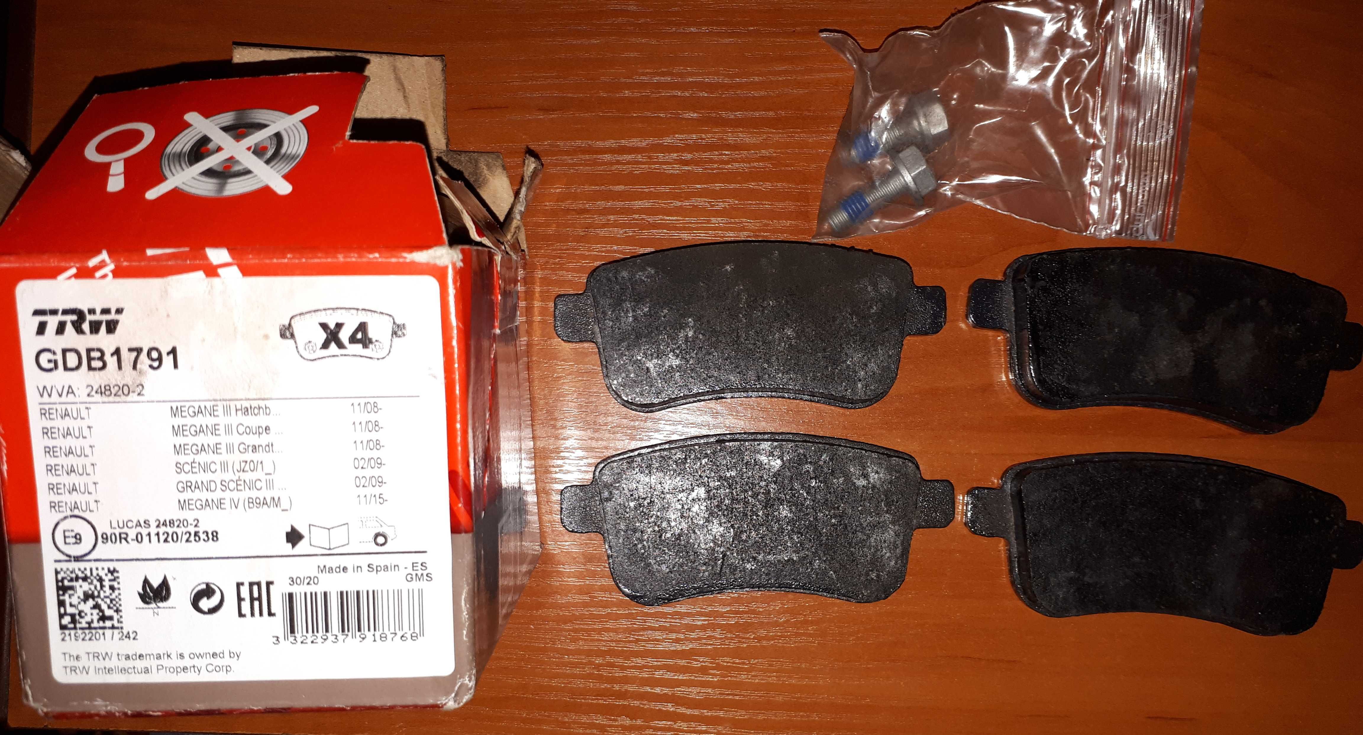 Set placute noi frana spate Renault Megane, Scenic, Grand Scenic