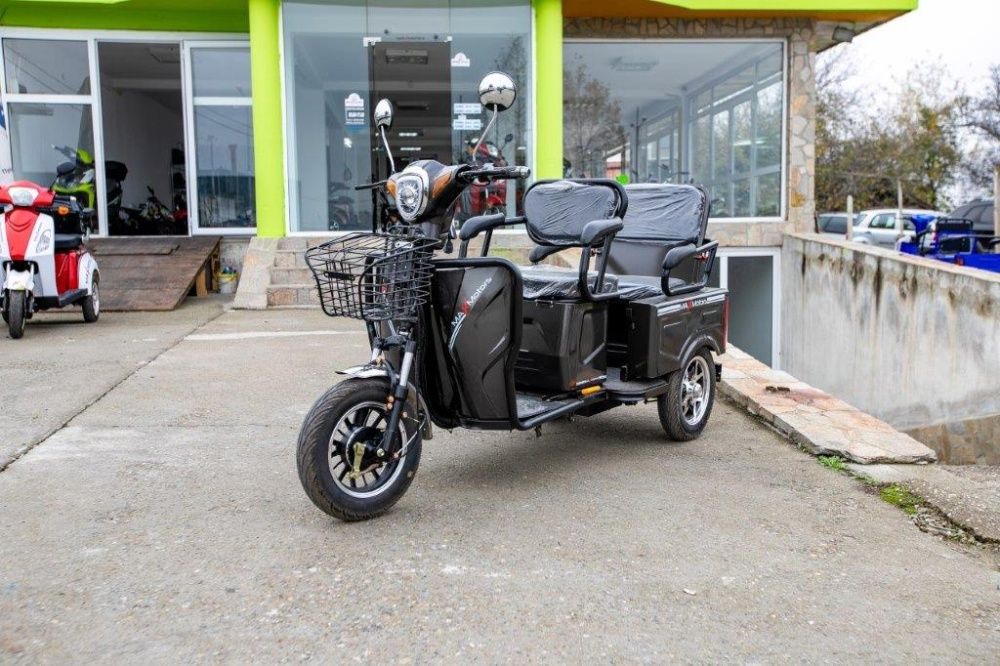 Двуместна електрическа карго триколка MAX MOTORS 1500W GRAY