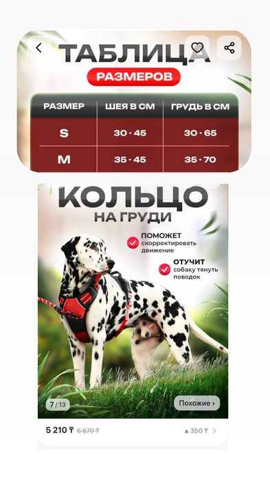 Шлейка ошейник для собак