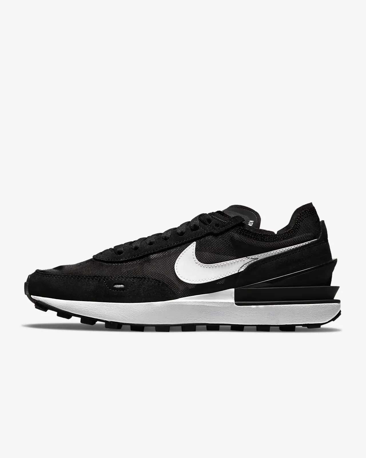 NIKE Waffle One Black White