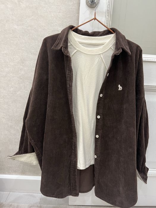 Вельветовая рубашка женская