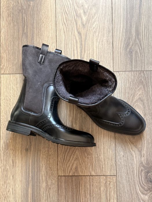 Сапоги FERRAGAMO мужские на овчине р.42 НОВЫЕ