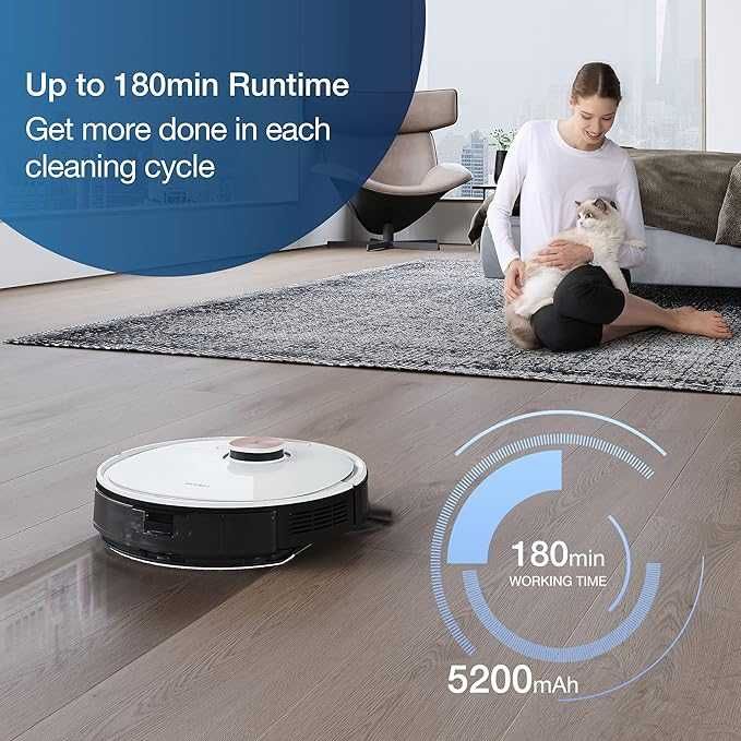 Ecovacs Deebot T8 Pure Robot Aspirator și Mop