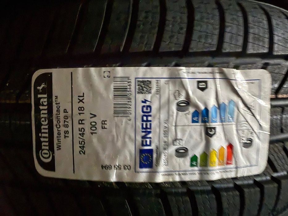 Гуми CONTINENTAL 245/45R18 100V XL FR WinterContact TS 870 P-НОВИ