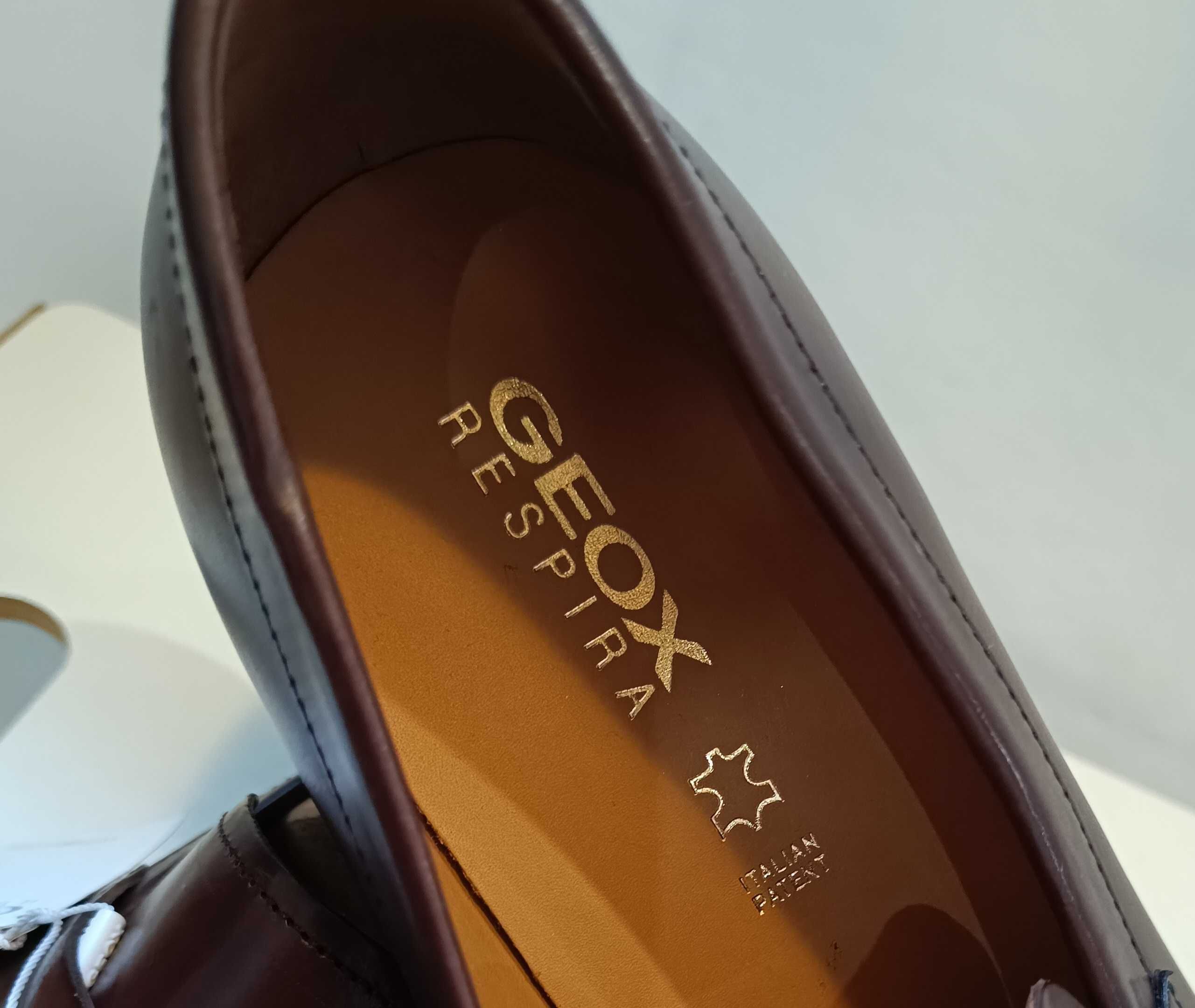 Pantofi loafer 45 penny premium GEOX Respira NOI piele naturala