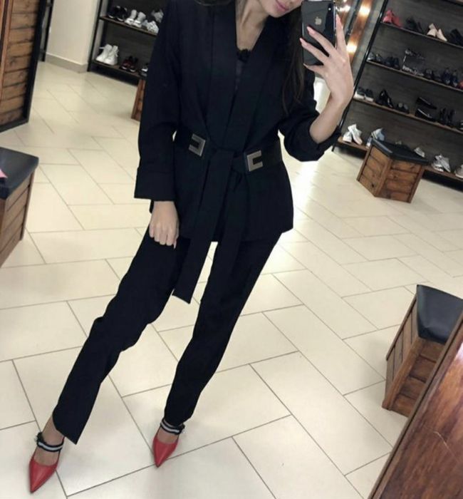 Брючный костюм двойка женская новая