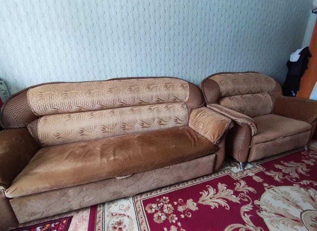 Мягкий уголок Б/у диван кресло мини диван