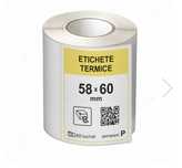Role etichete termice autoadezive 58x60 mm, 800 etichete/rola