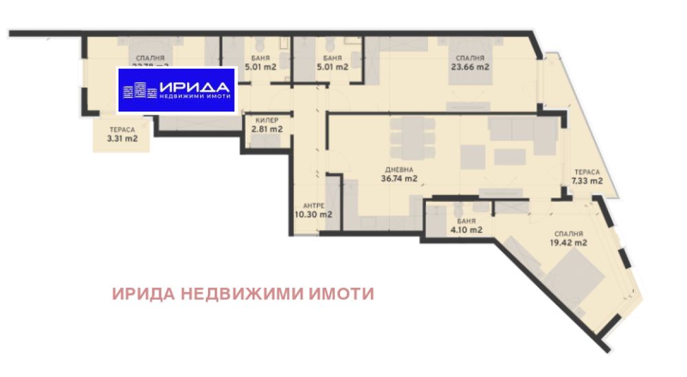 Продава се Многостаен апартамент в София, Овча купел 2 - 180 кв.м за 1675 €/кв.м - Снимка #4