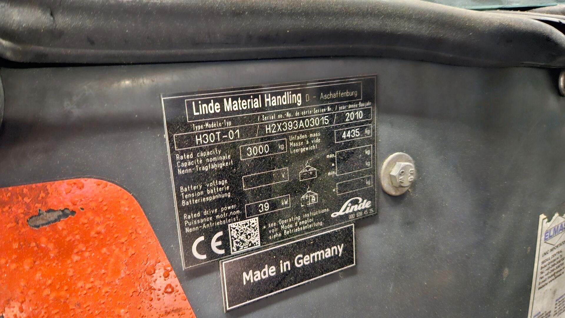 stivuitor linde h30T-01 triplex