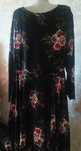 Rochie lunga inegala cu flori , 1XL
